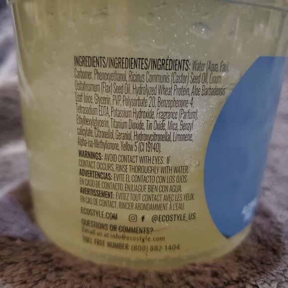 Eco Style Black Castor and Flaxseed Oil Styling GEL Max Hold 16oz - Picture 8 of 9